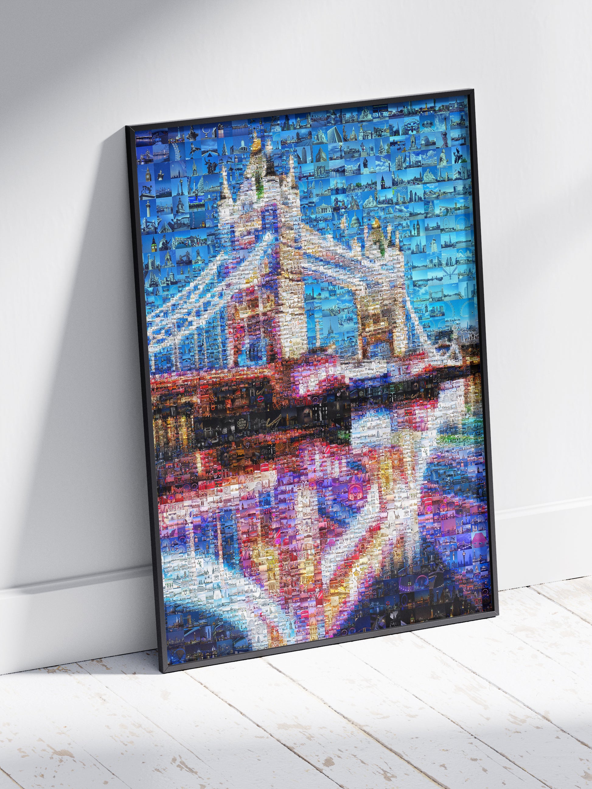 Stunning London Mosaic Artwork - Iconic Tower Bridge and Cityscape Art Piece for Home or Office Decor AtelierMosaics