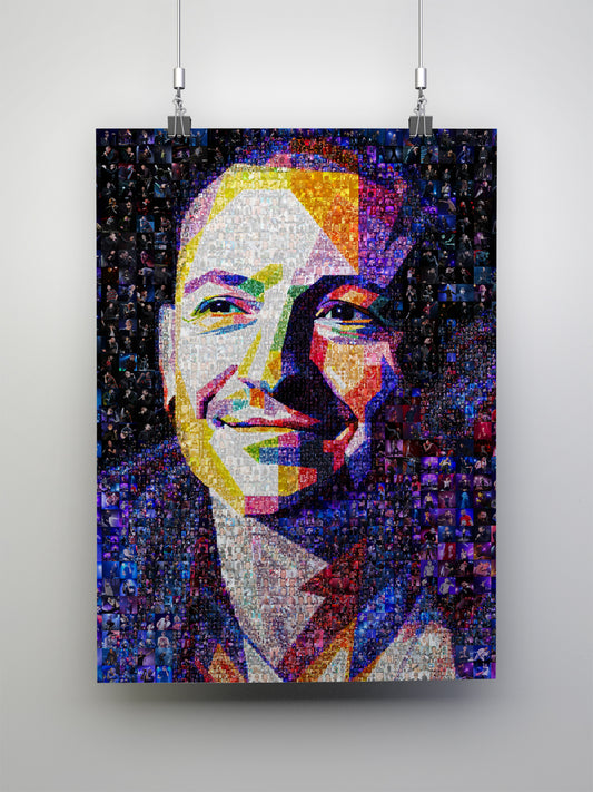 Chester Bennington Mosaic Artwork - Celebrating Linkin Park's Legacy in Stunning Detail
