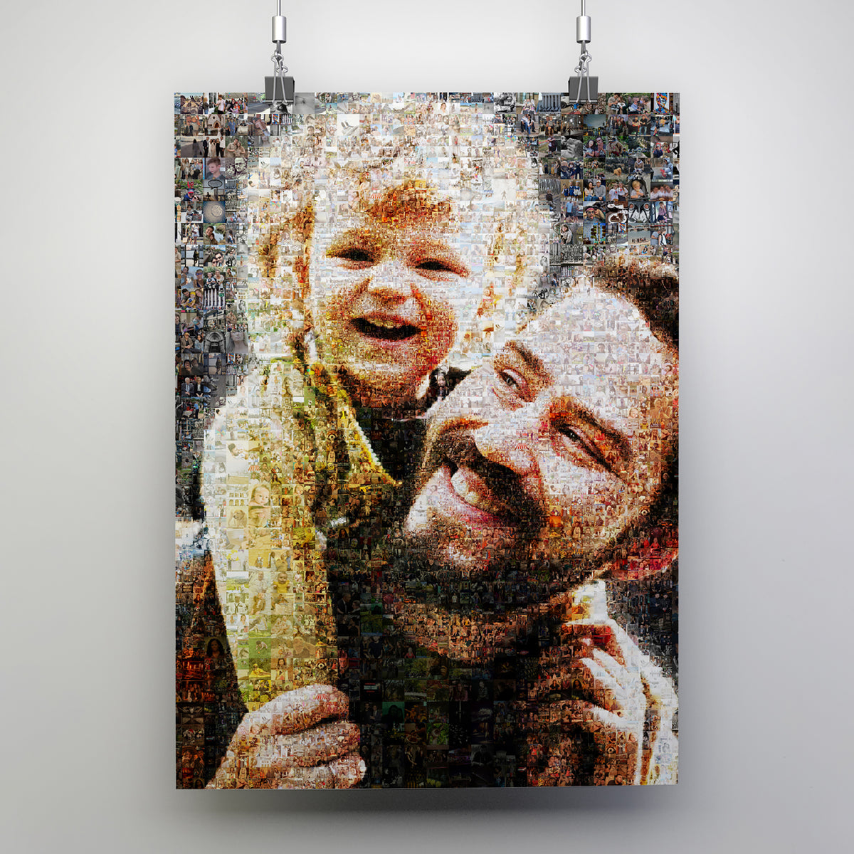 Custom photo mosaic delivered as a high-resolution digital file