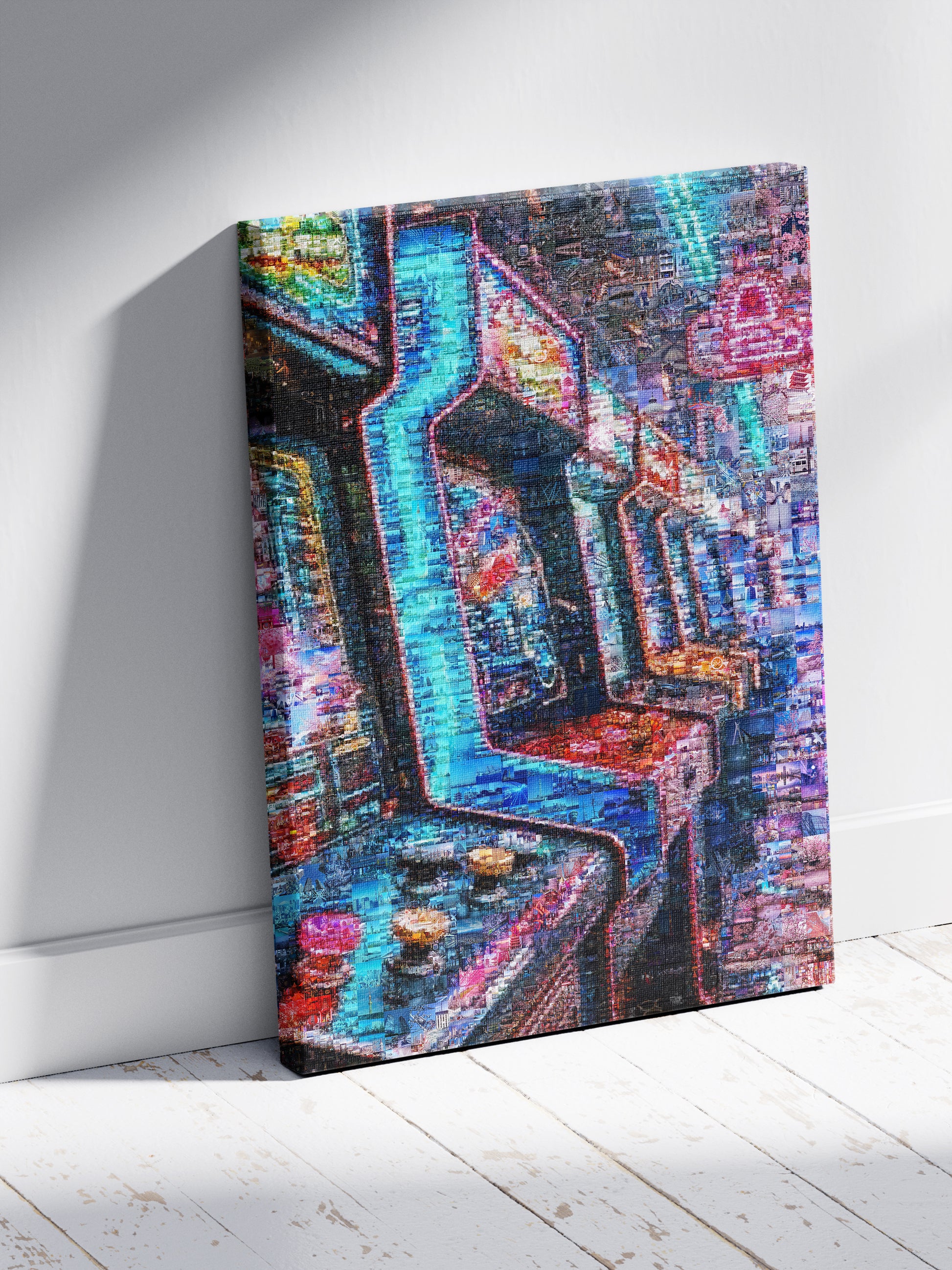 Tokyo Arcade Nights – Japanese Mosaic Wall Art AtelierMosaics