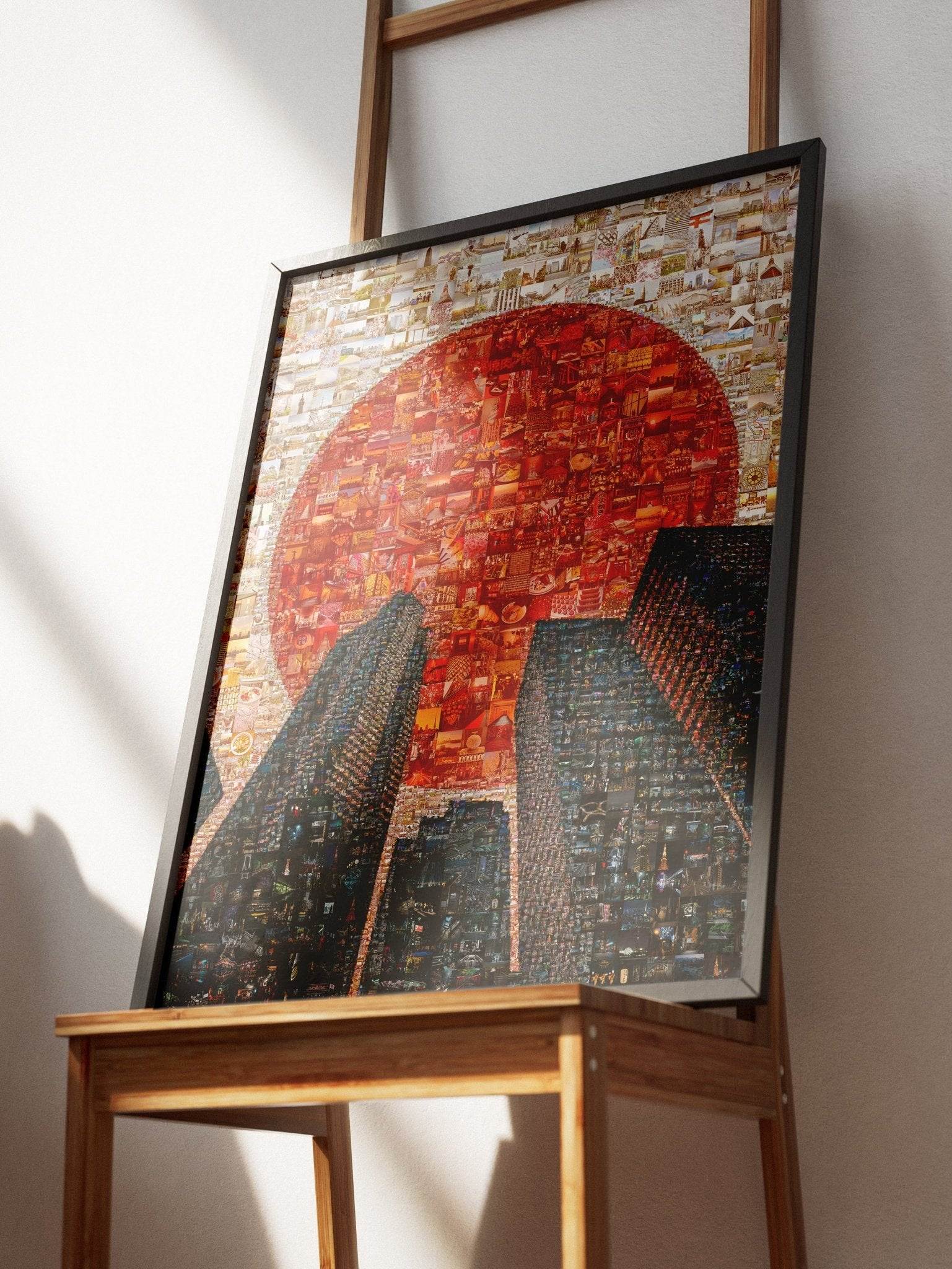 Rising Sun Over Tokyo – Japanese Mosaic Wall Art - AtelierMosaics