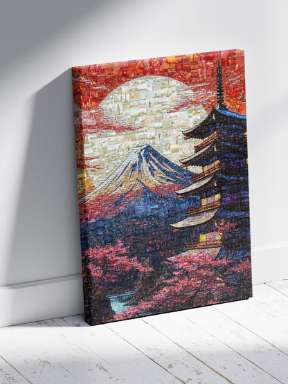 Mount Fuji & Pagoda – Japanese Mosaic Wall Art AtelierMosaics