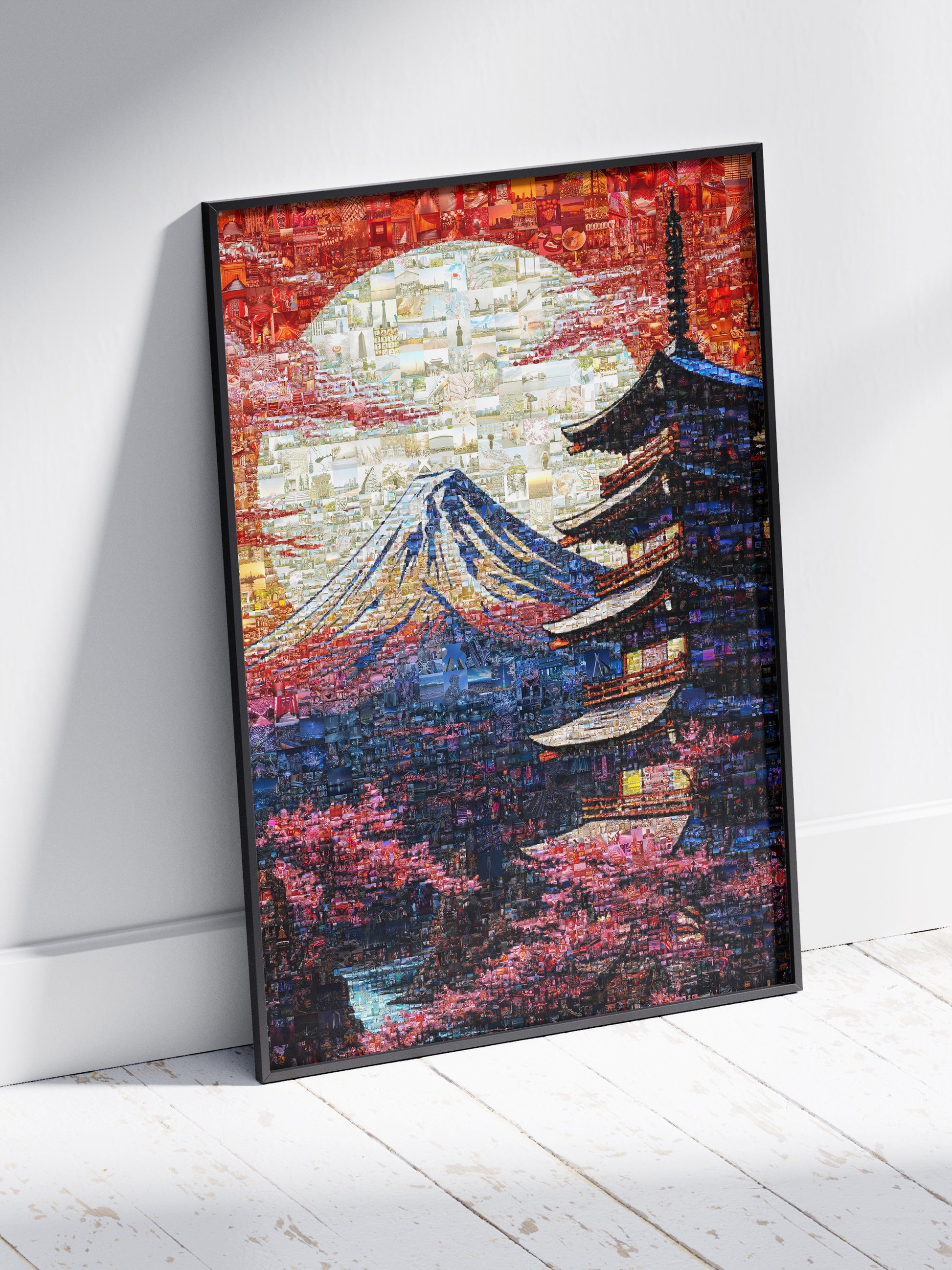 Mount Fuji & Pagoda – Japanese Mosaic Wall Art AtelierMosaics