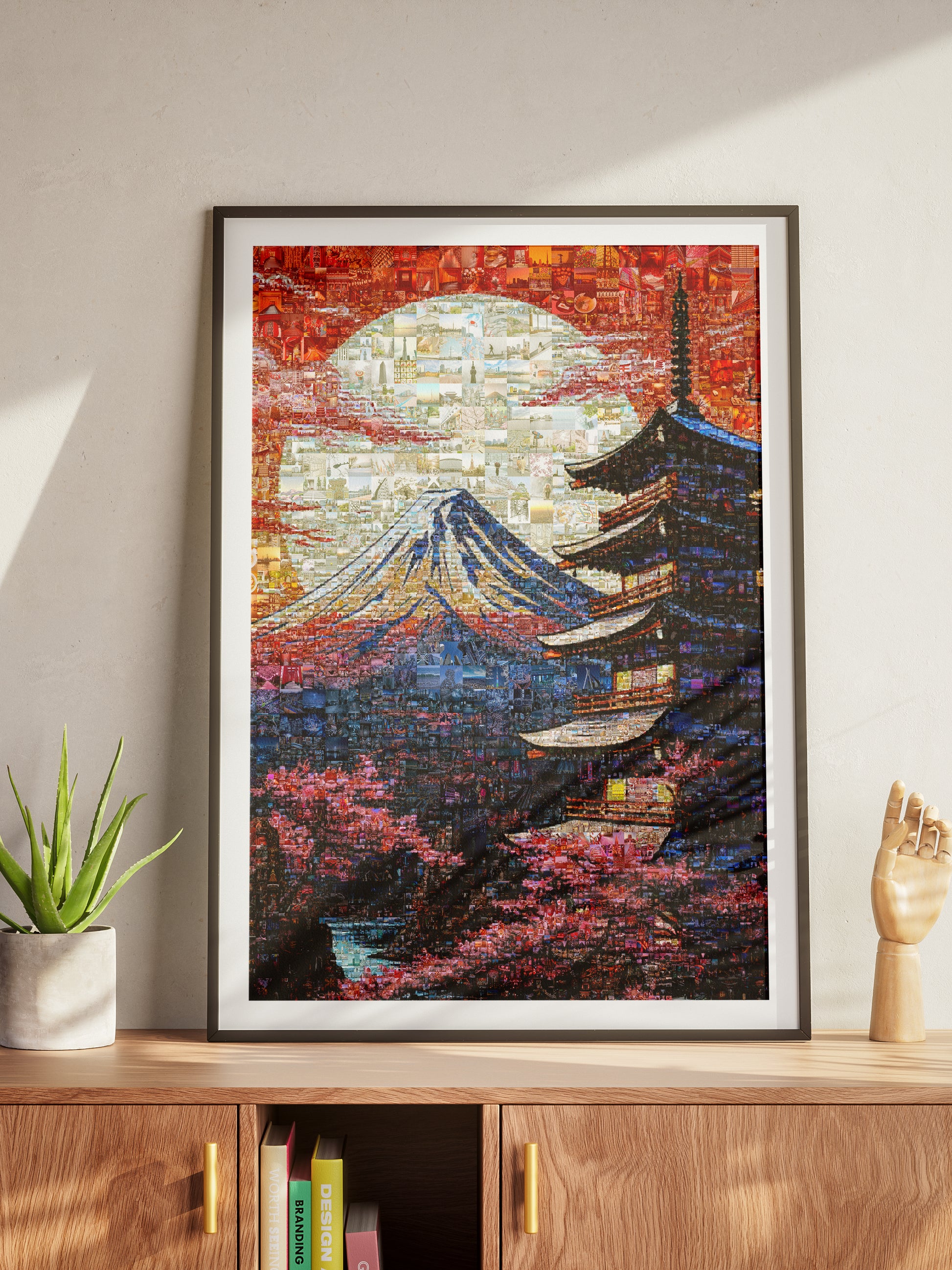 Mount Fuji & Pagoda – Japanese Mosaic Wall Art AtelierMosaics