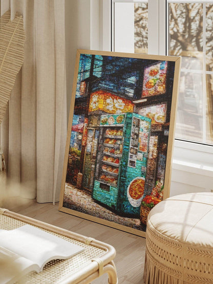 Tokyo Street Vending – Japanese Mosaic Wall Art - AtelierMosaics