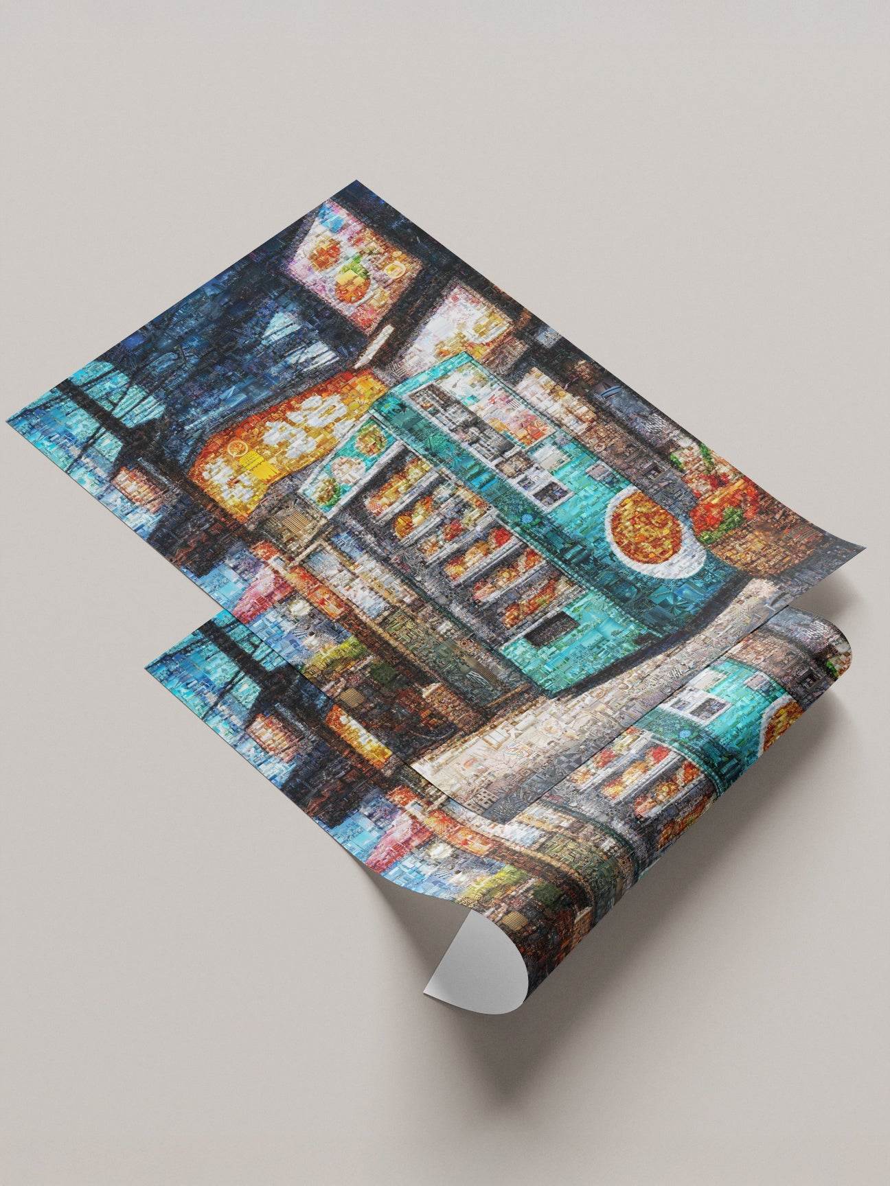 Tokyo Street Vending – Japanese Mosaic Wall Art - AtelierMosaics