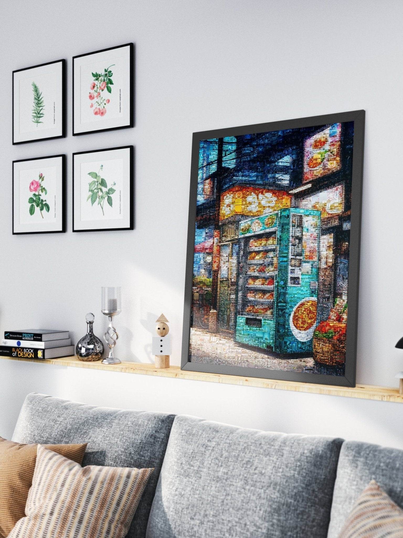 Tokyo Street Vending – Japanese Mosaic Wall Art - AtelierMosaics