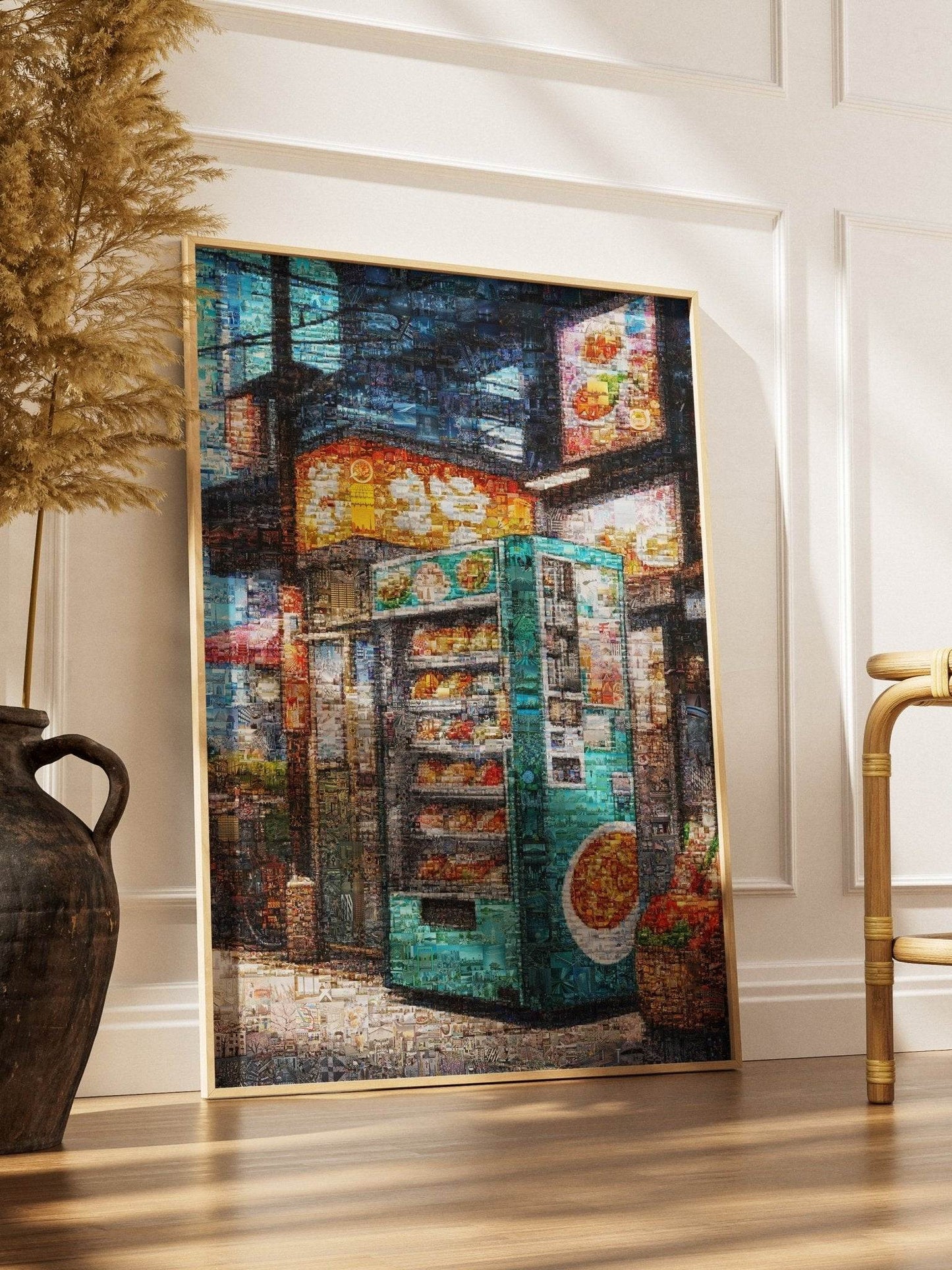 Tokyo Street Vending – Japanese Mosaic Wall Art - AtelierMosaics