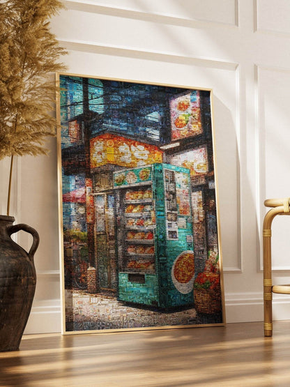 Tokyo Street Vending – Japanese Mosaic Wall Art - AtelierMosaics