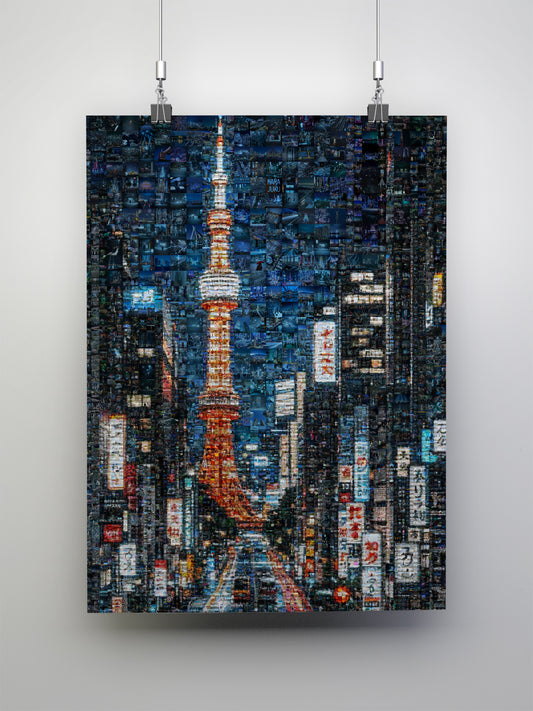 Tokyo Tower Street – Japanese Mosaic Wall Art AtelierMosaics