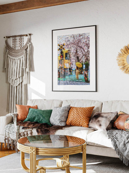 Tokyo Spring Crossing – Japanese Mosaic Wall Art AtelierMosaics