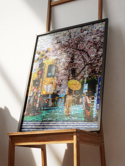 Tokyo Spring Train – Japanese Mosaic Wall Art AtelierMosaics