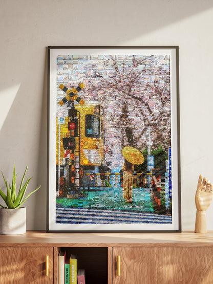 Tokyo Spring Train – Japanese Mosaic Wall Art AtelierMosaics