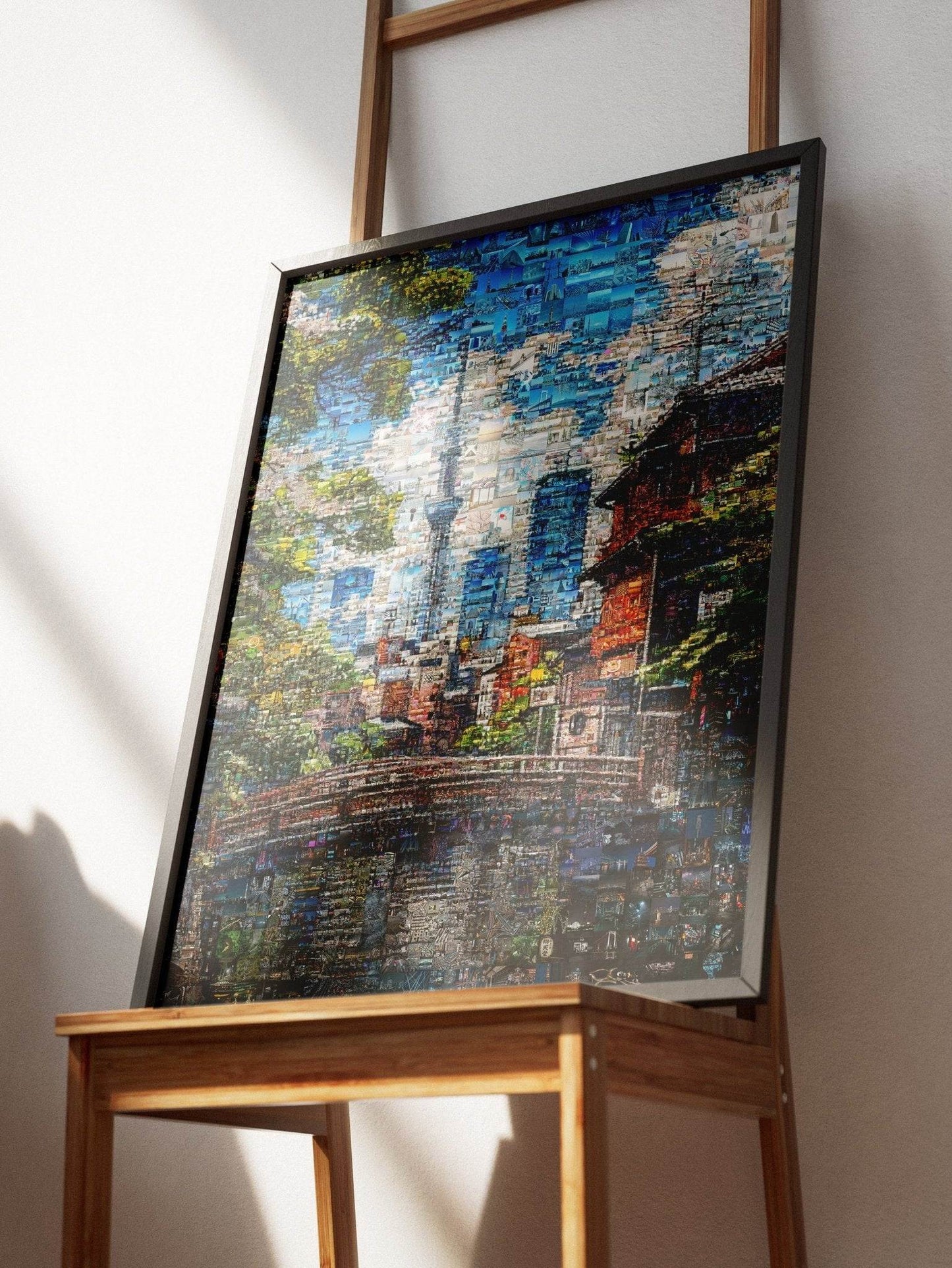 Tokyo Skytree View – Japanese Mosaic Wall Art - AtelierMosaics