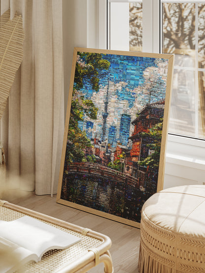 Tokyo Skytree View – Japanese Mosaic Wall Art AtelierMosaics