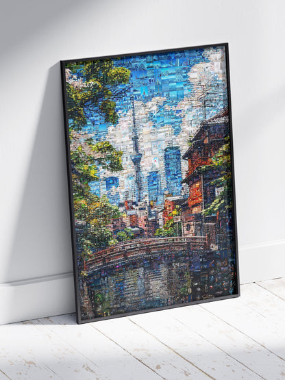 Tokyo Skytree View – Japanese Mosaic Wall Art AtelierMosaics