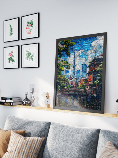 Tokyo Skytree View – Japanese Mosaic Wall Art AtelierMosaics