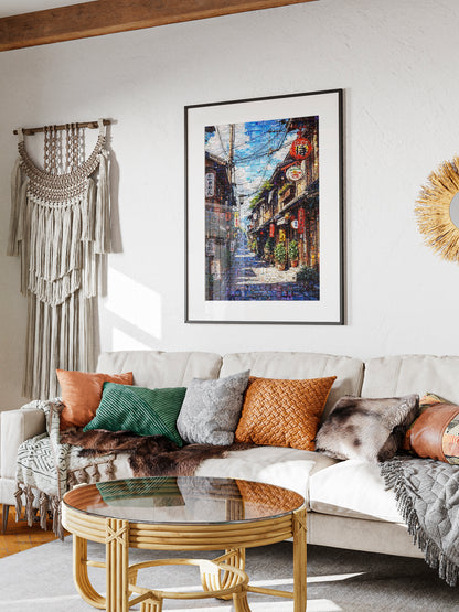 Tokyo Mosaic Art — Traditional Alley with Lanterns AtelierMosaics