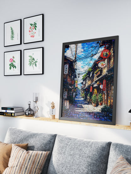 Tokyo Mosaic Art — Traditional Alley with Lanterns AtelierMosaics