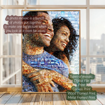Custom Photo Mosaic from Your Photos | Unique Gift – AtelierMosaics