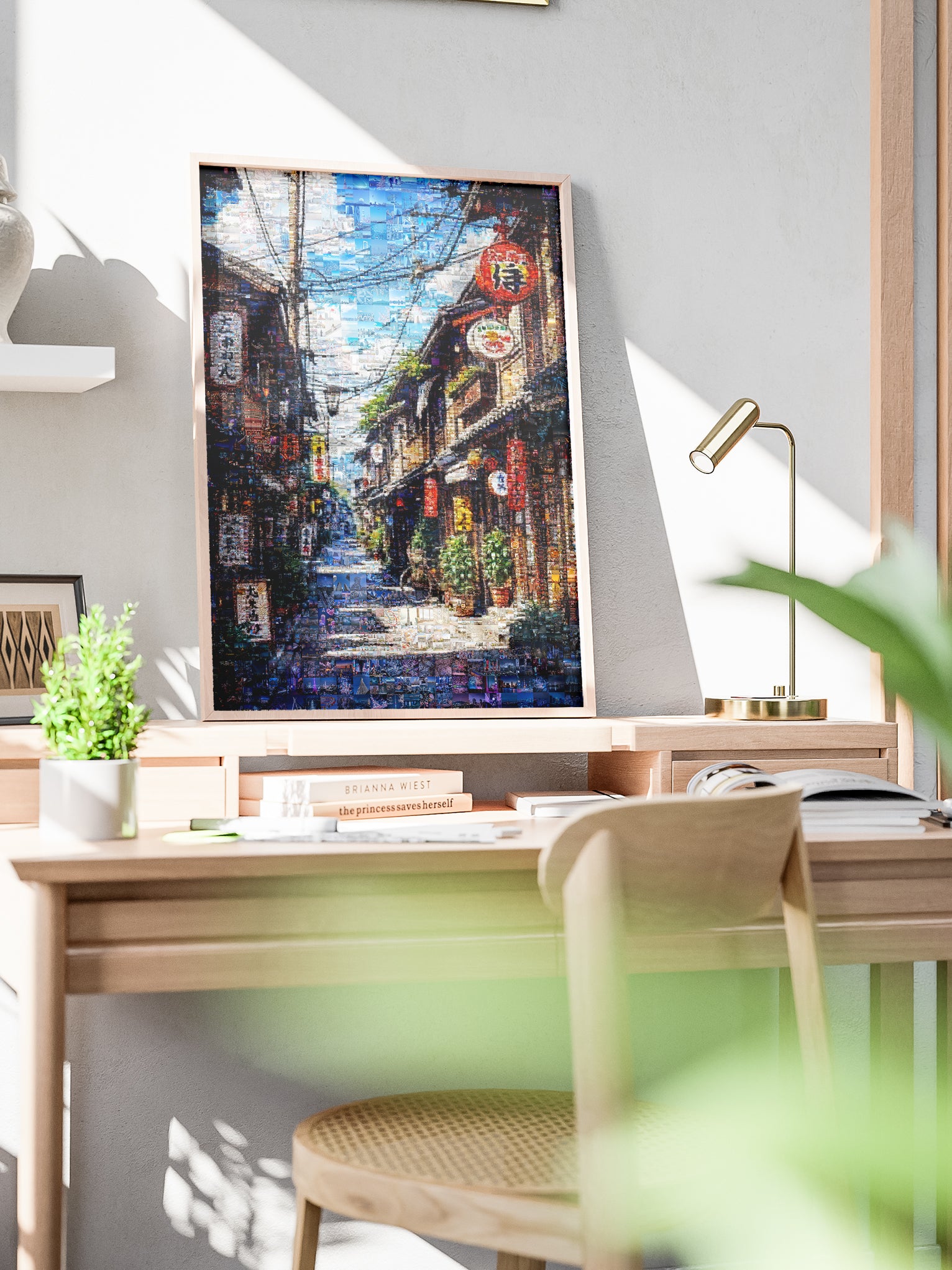 Tokyo Mosaic Art — Traditional Alley with Lanterns AtelierMosaics