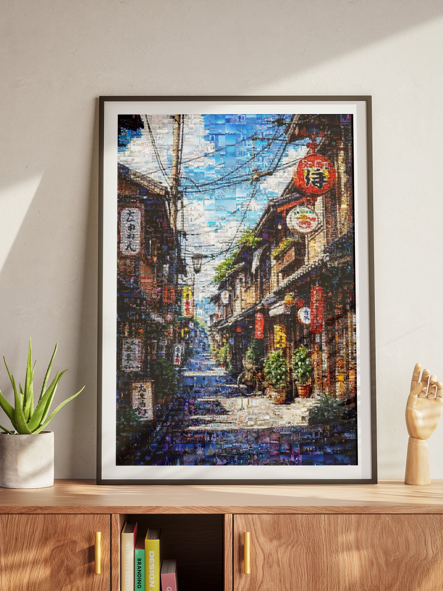 Tokyo Mosaic Art — Traditional Alley with Lanterns AtelierMosaics
