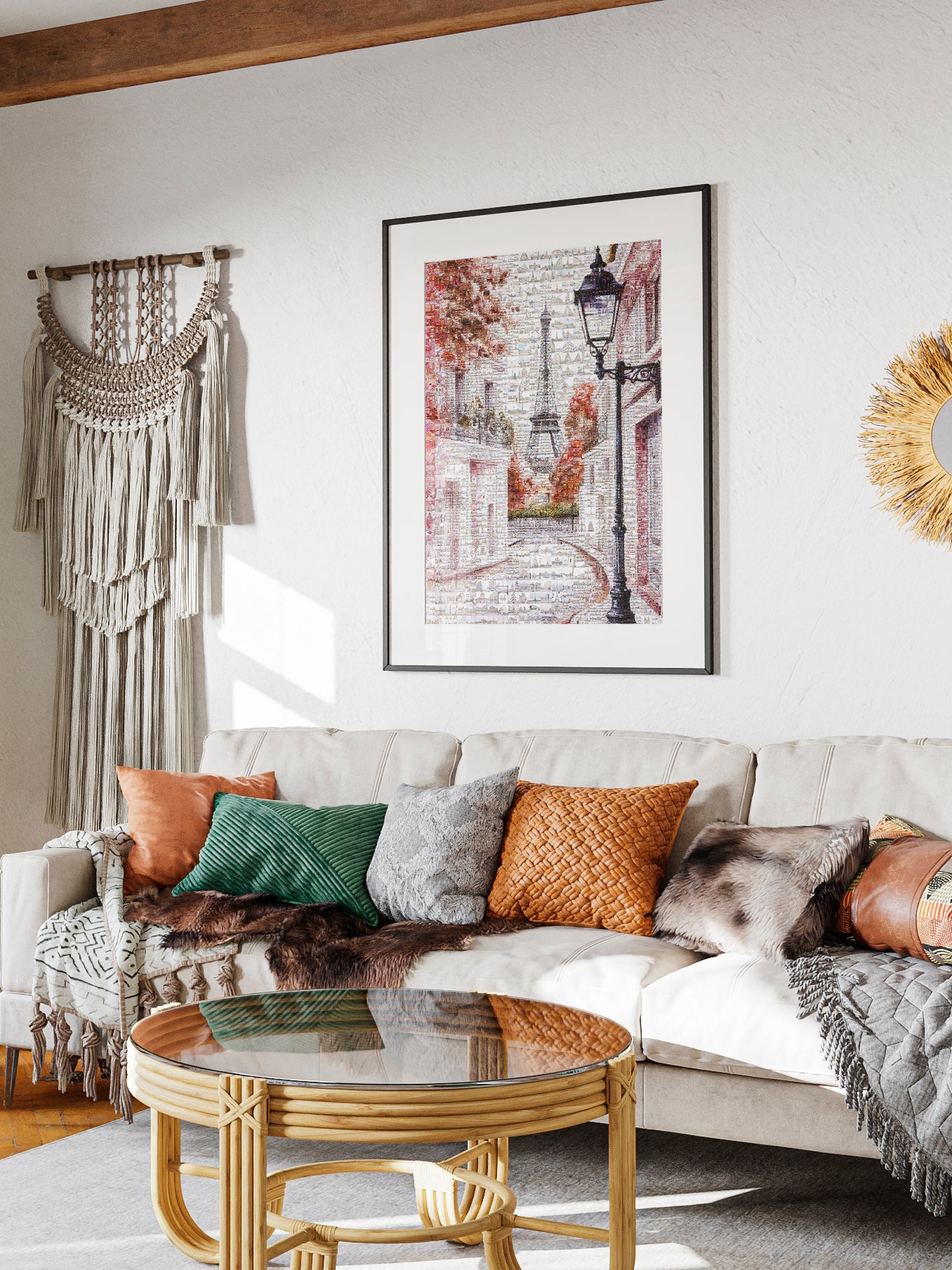 Stunning Paris Mosaic Artwork - Captivating Cityscape of France's Capital AtelierMosaics