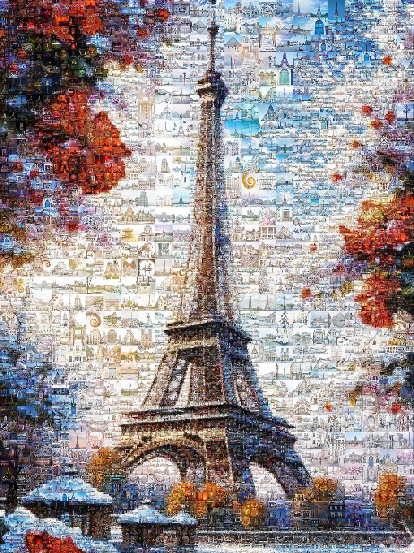 Stunning Paris Mosaic Artwork Featuring the Eiffel Tower – Perfect Wall Decor for Lovers of France AtelierMosaics