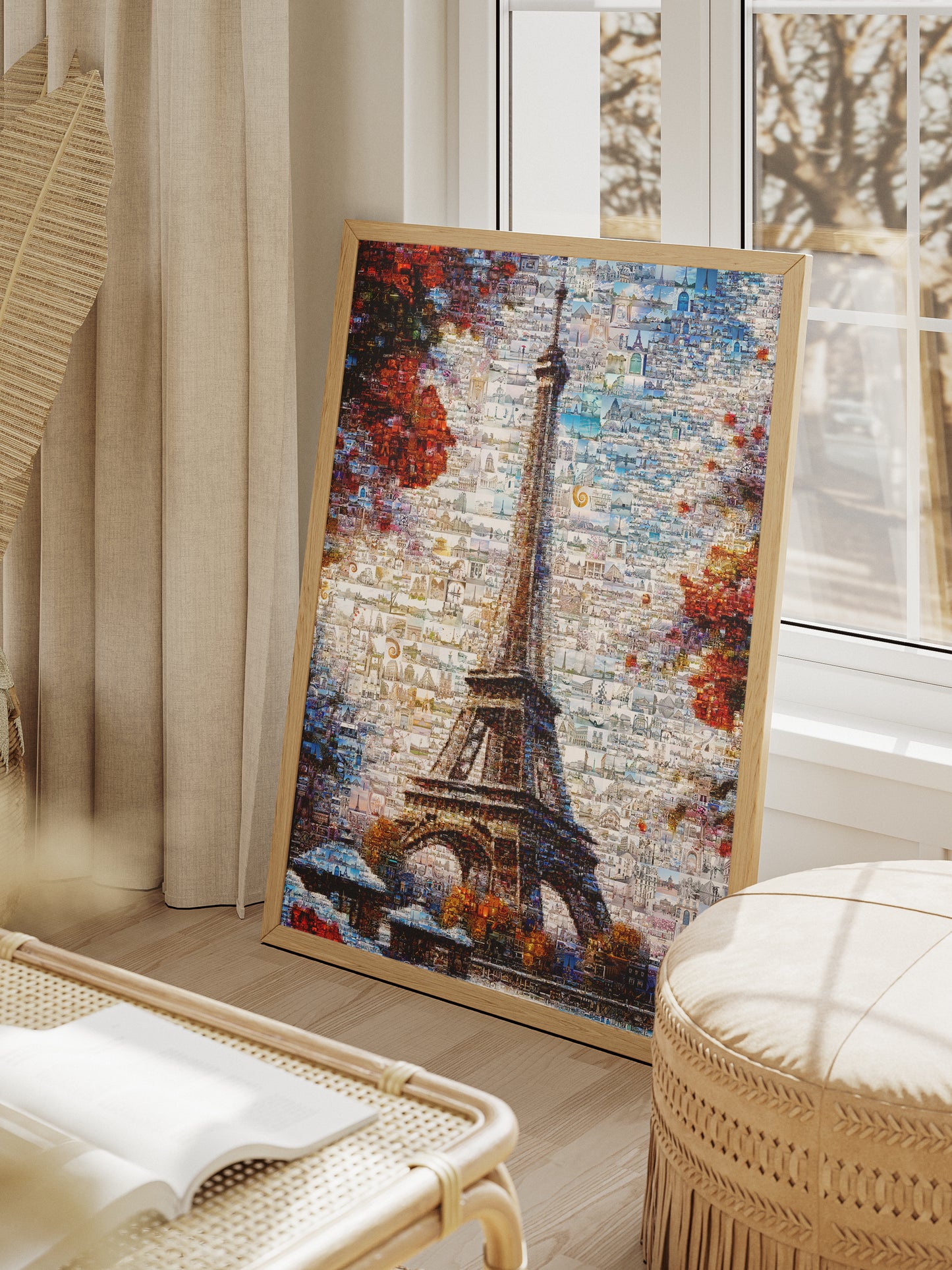 Stunning Paris Mosaic Artwork Featuring the Eiffel Tower – Perfect Wall Decor for Lovers of France AtelierMosaics