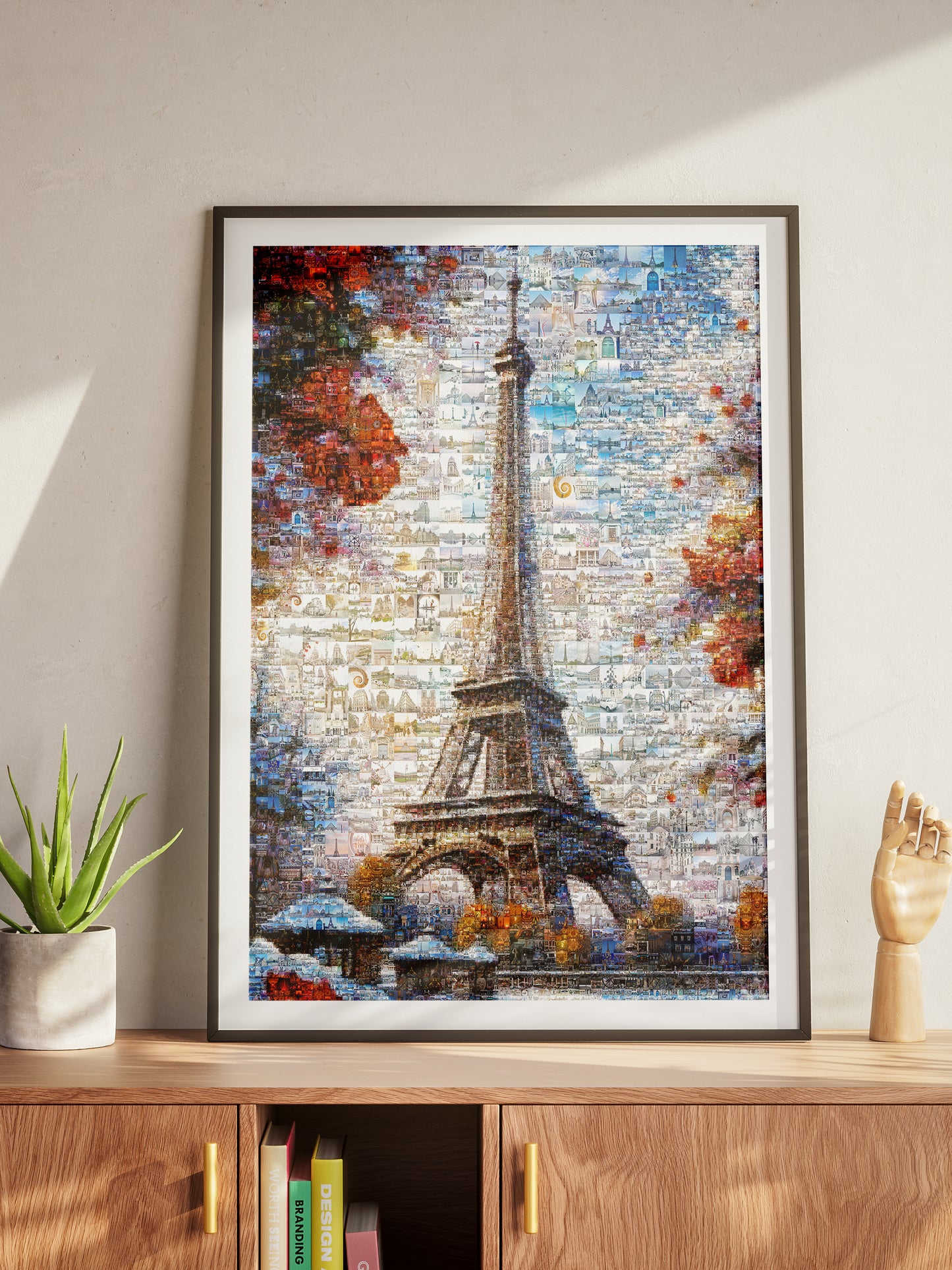 Stunning Paris Mosaic Artwork Featuring the Eiffel Tower – Perfect Wall Decor for Lovers of France AtelierMosaics
