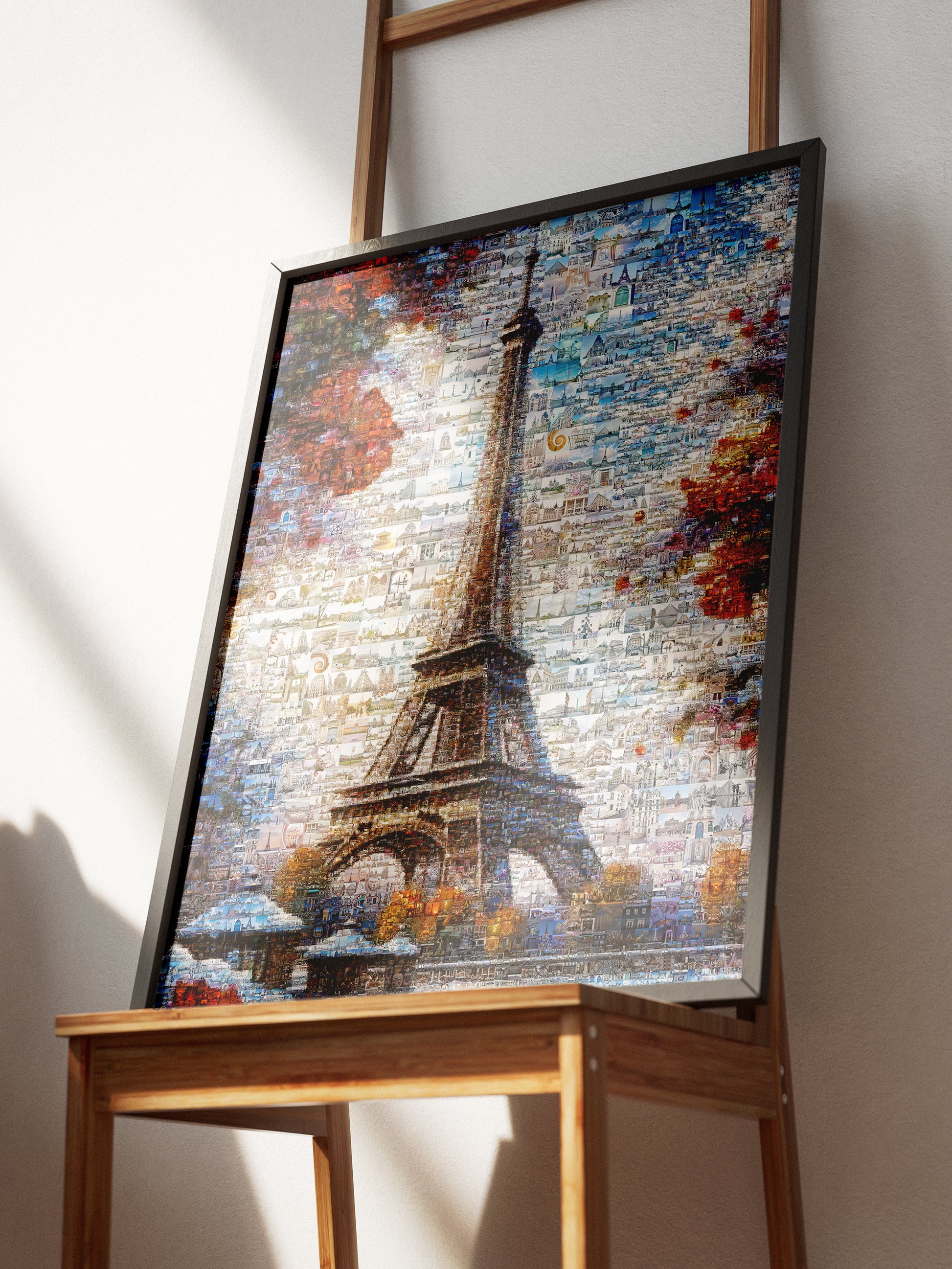 Stunning Paris Mosaic Artwork Featuring the Eiffel Tower – Perfect Wall Decor for Lovers of France AtelierMosaics