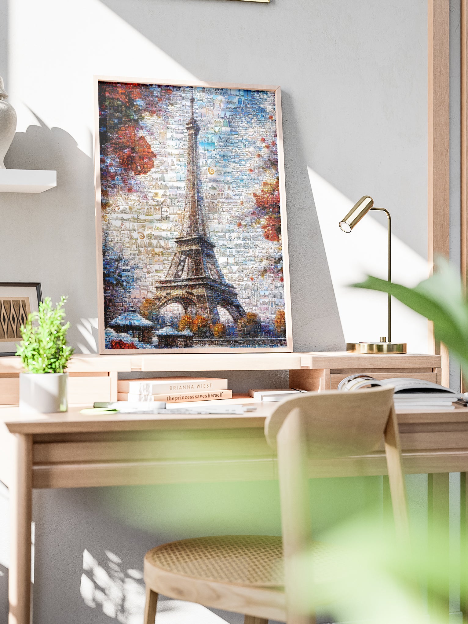 Stunning Paris Mosaic Artwork Featuring the Eiffel Tower – Perfect Wall Decor for Lovers of France AtelierMosaics