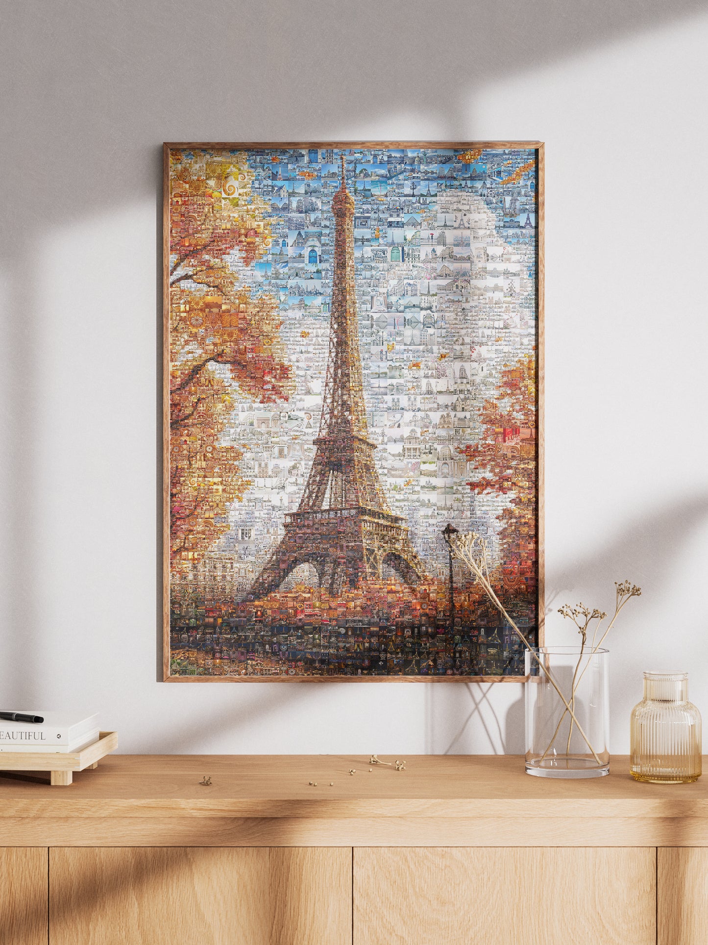 Stunning Paris Mosaic Artwork Featuring the Eiffel Tower - Perfect Home Decor AtelierMosaics