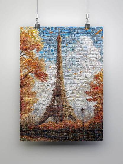Stunning Paris Mosaic Artwork Featuring the Eiffel Tower - Perfect Home Decor AtelierMosaics