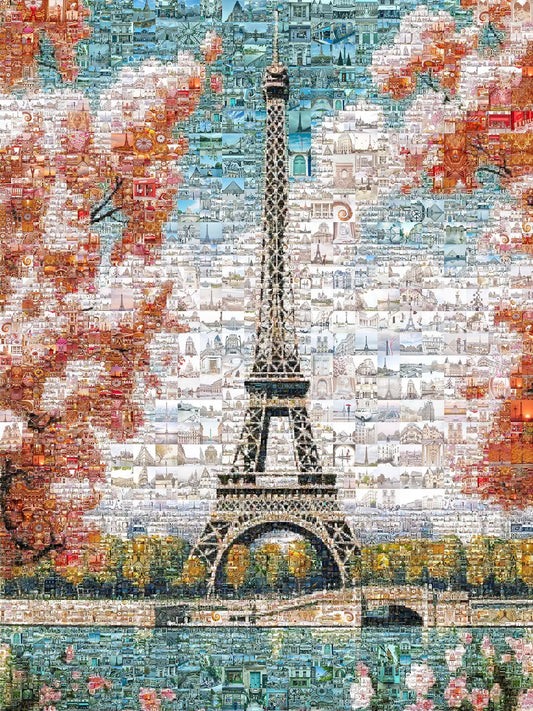 Stunning Paris Mosaic Art: Eiffel Tower & Iconic Landmarks | Perfect Wall Decor AtelierMosaics