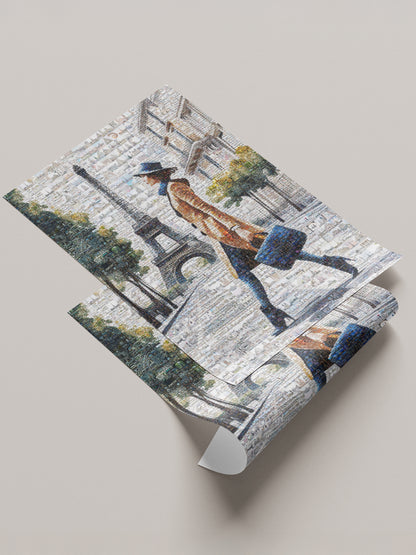 Stunning Paris Mosaic Artwork Featuring the Eiffel Tower – Perfect Wall Decor for Home & Office AtelierMosaics