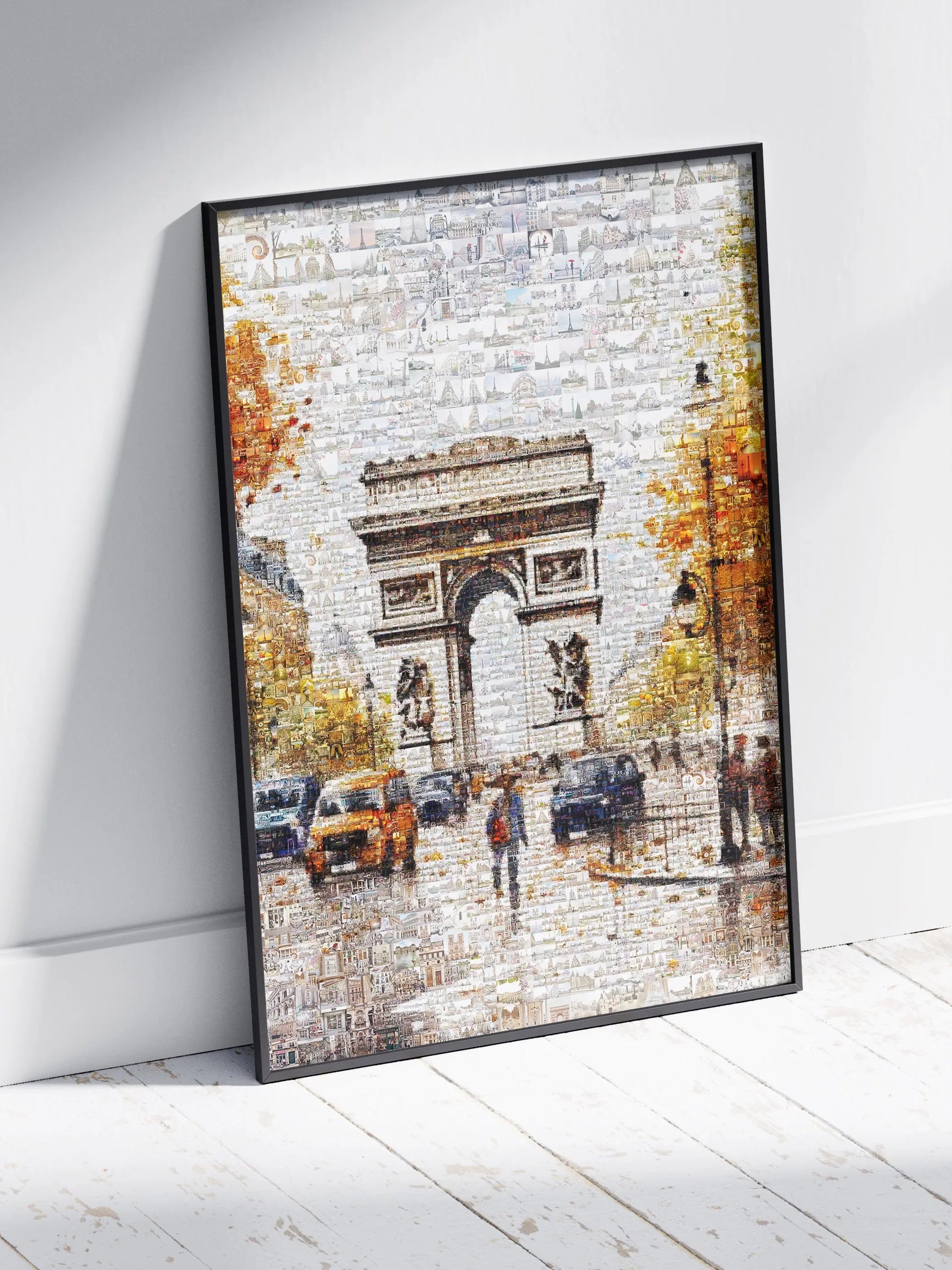 Stunning Paris Mosaic Artwork - Iconic Arc de Triomphe & Cityscape Wall Art AtelierMosaics