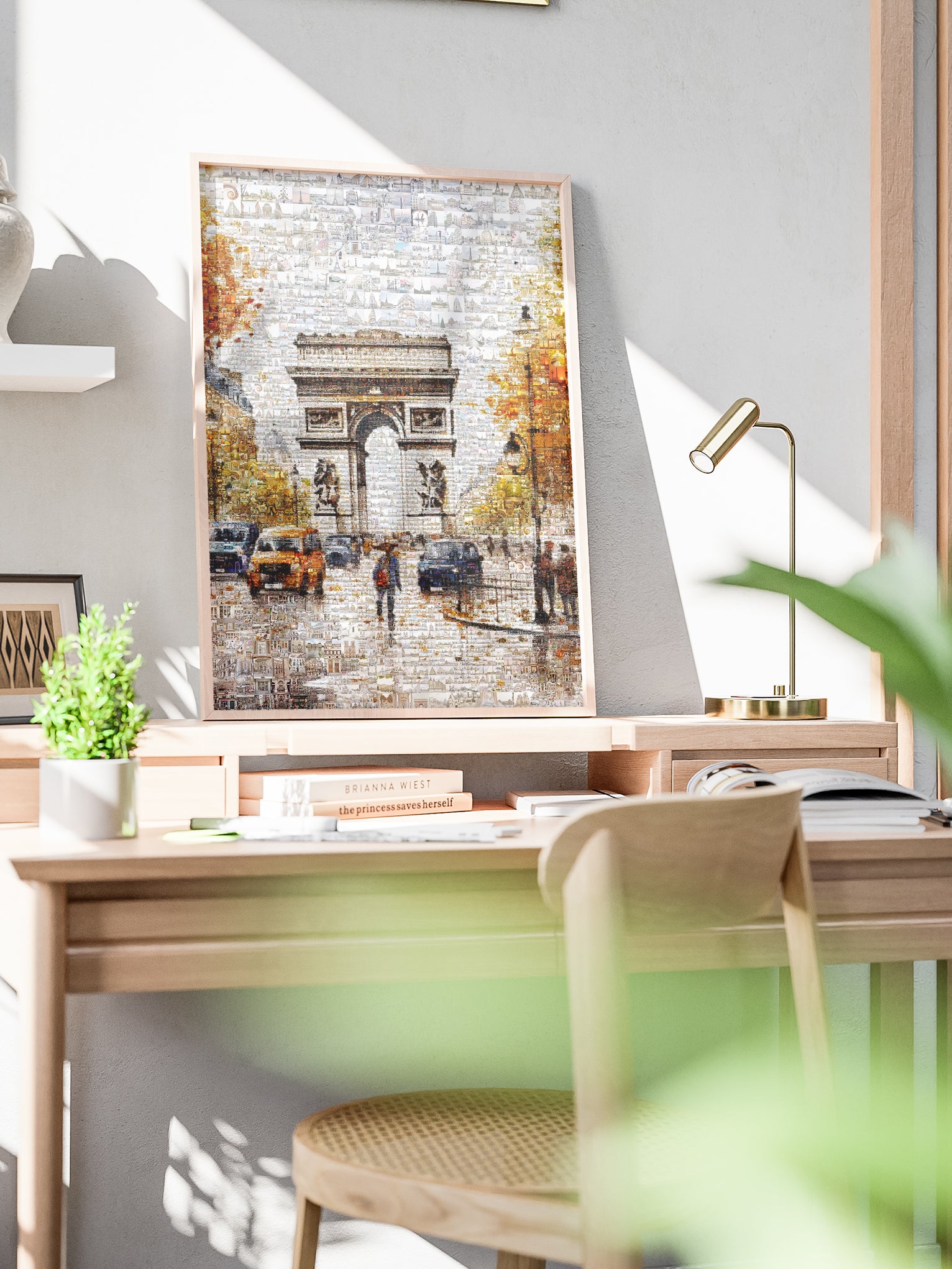 Stunning Paris Mosaic Artwork - Iconic Arc de Triomphe & Cityscape Wall Art AtelierMosaics