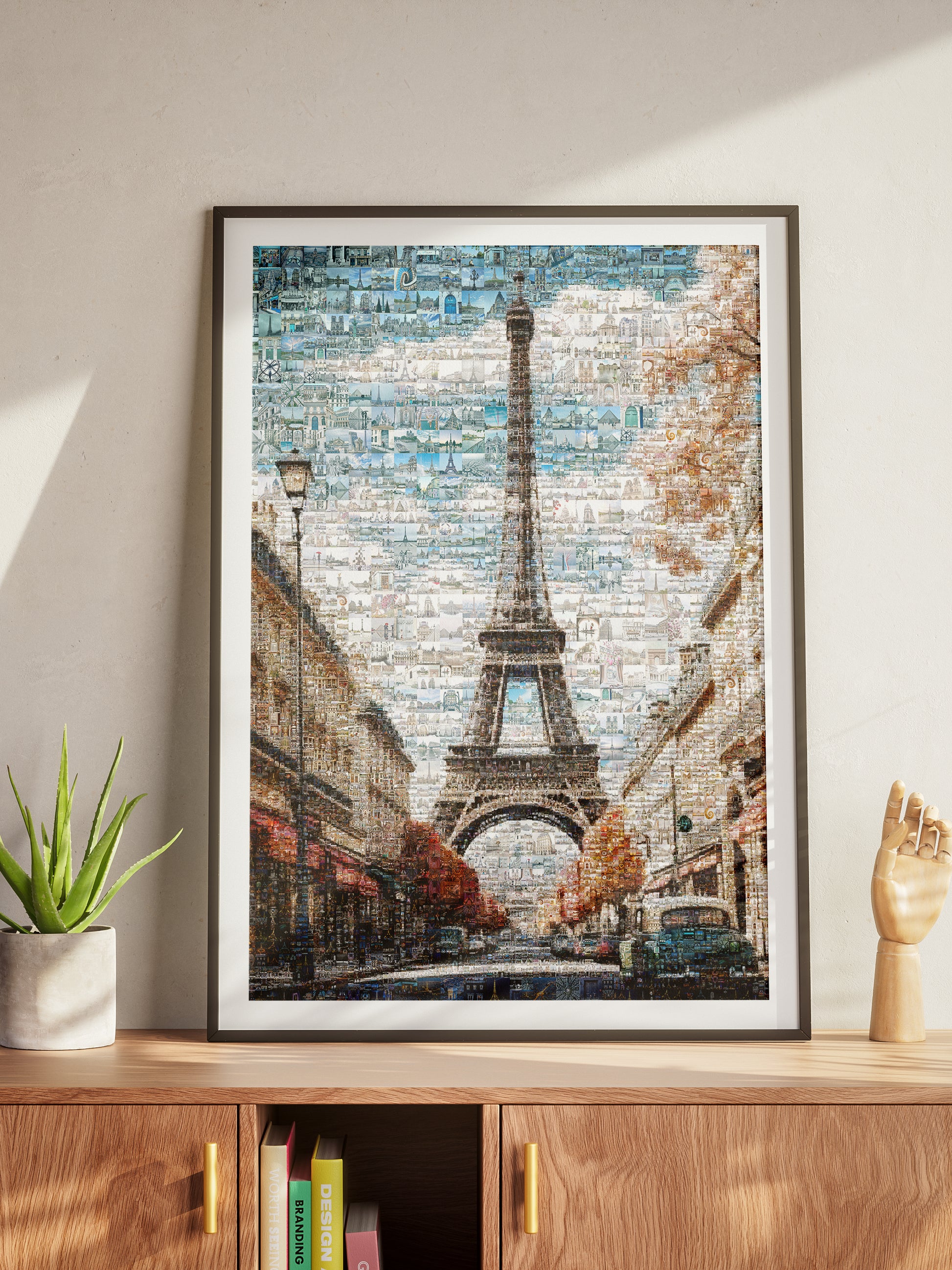 Stunning Paris Mosaic Art Print Featuring the Eiffel Tower - Perfect for Home Decor AtelierMosaics