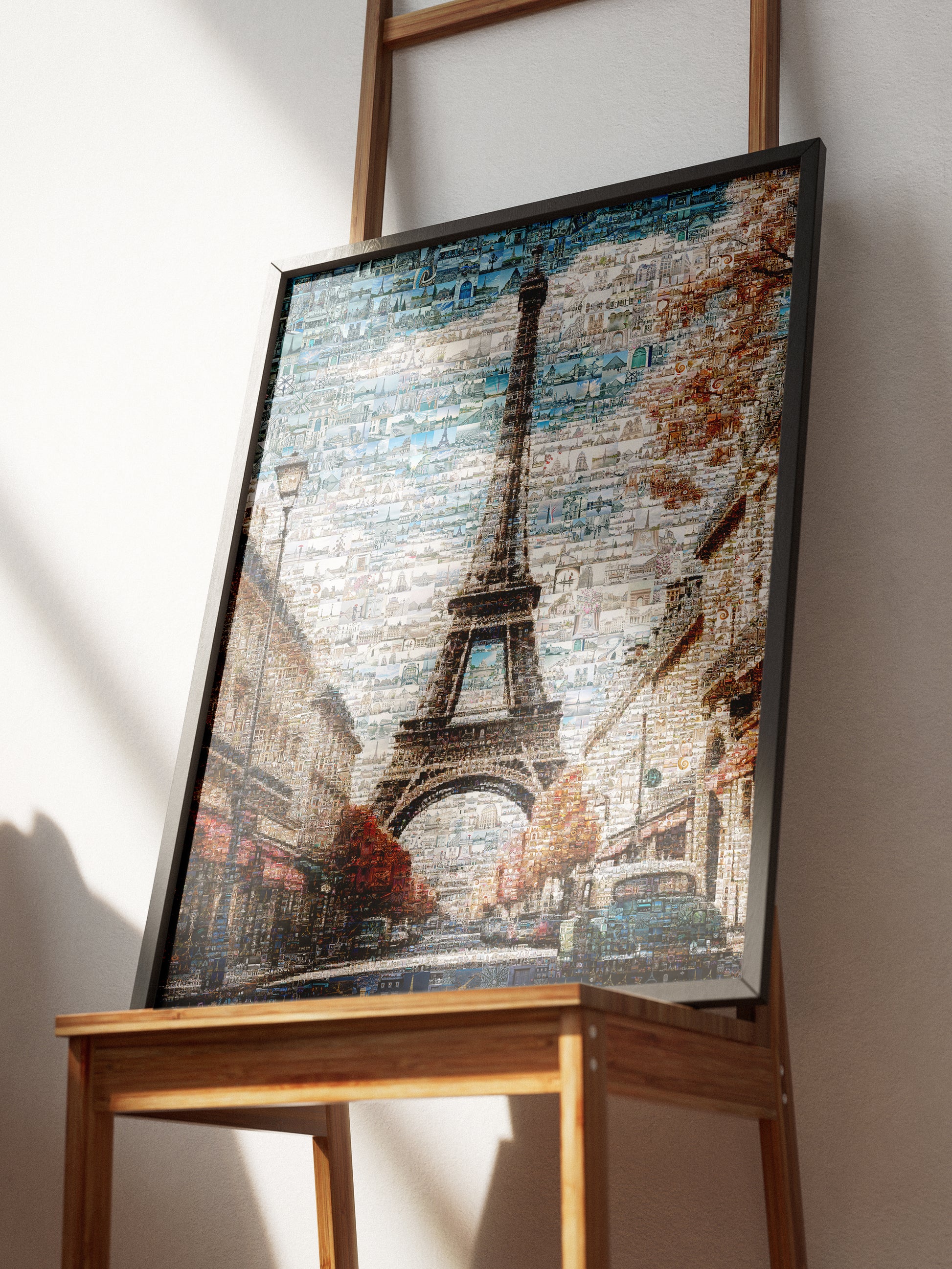 Stunning Paris Mosaic Art Print Featuring the Eiffel Tower - Perfect for Home Decor AtelierMosaics