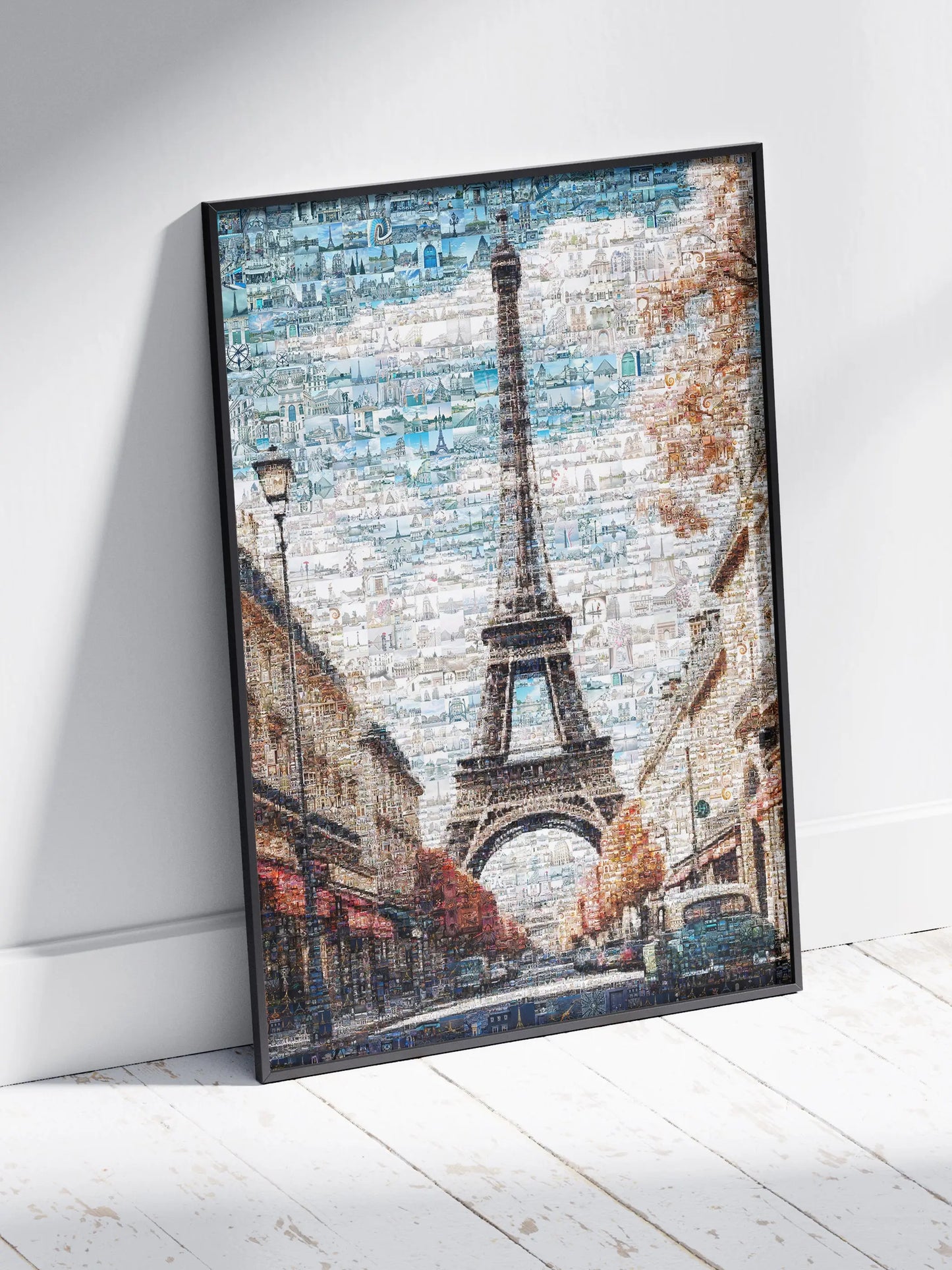 Stunning Paris Mosaic Art Print Featuring the Eiffel Tower - Perfect for Home Decor AtelierMosaics