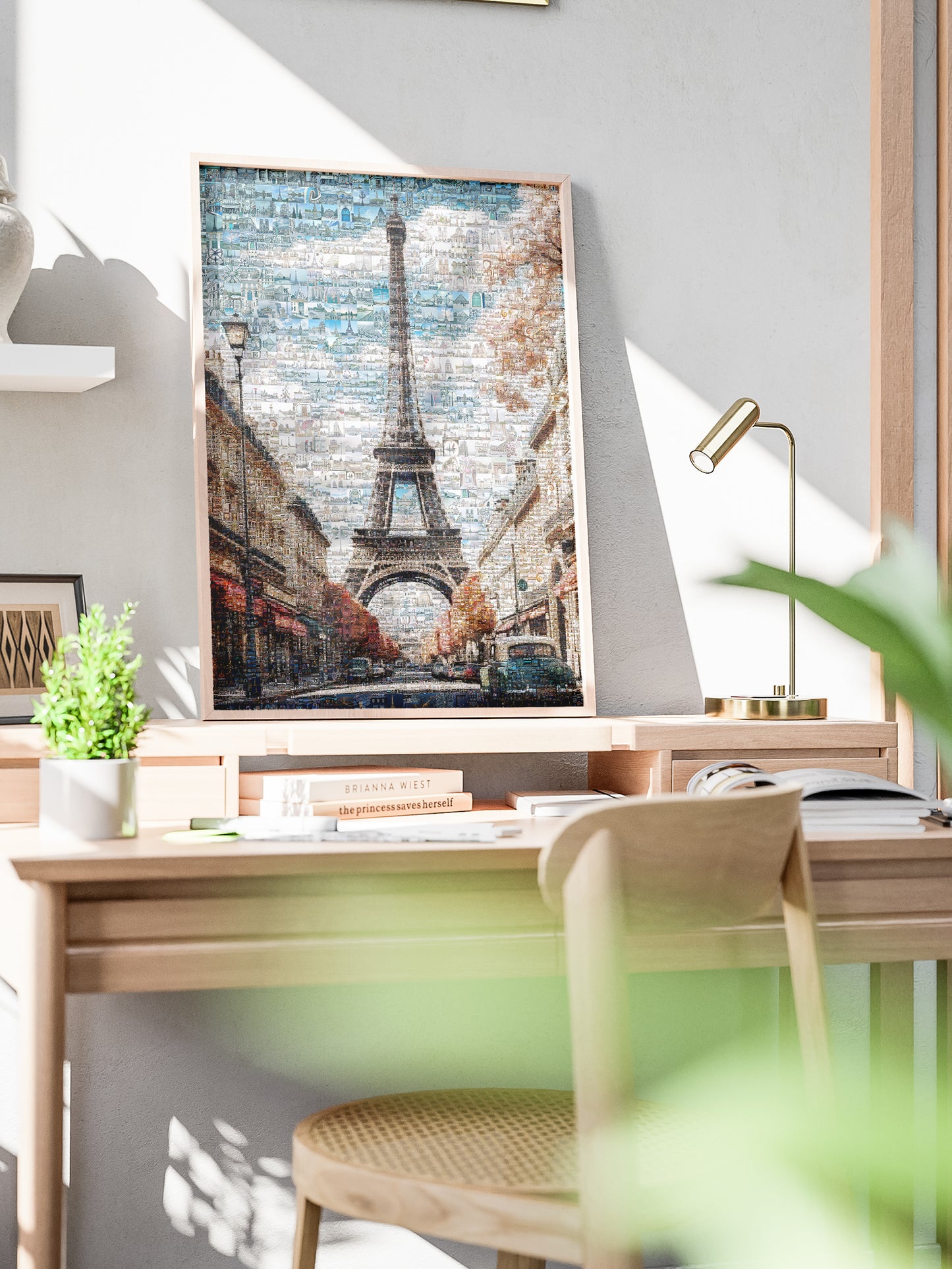 Stunning Paris Mosaic Art Print Featuring the Eiffel Tower - Perfect for Home Decor AtelierMosaics