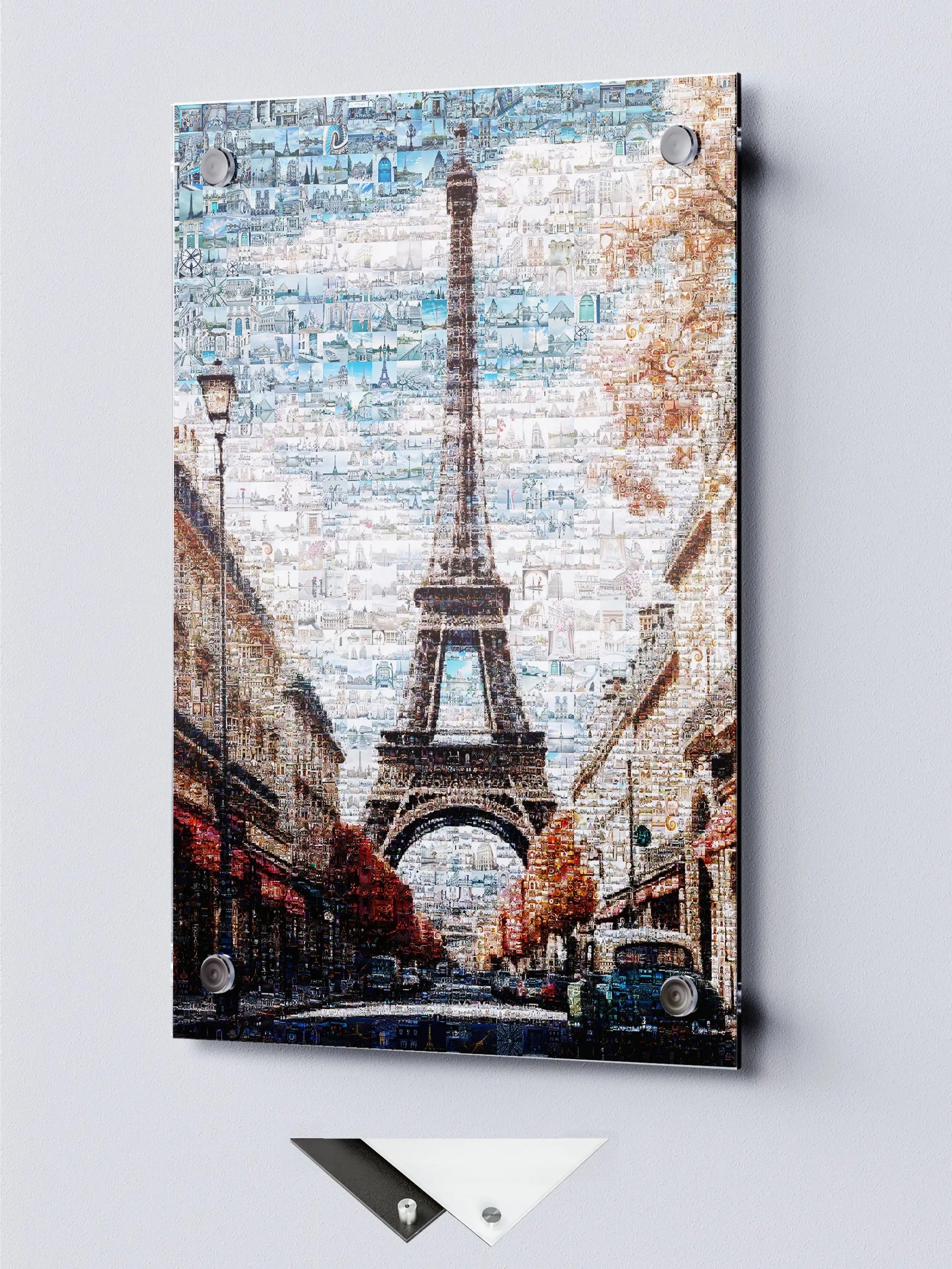 Stunning Paris Mosaic Art Print Featuring the Eiffel Tower - Perfect for Home Decor AtelierMosaics