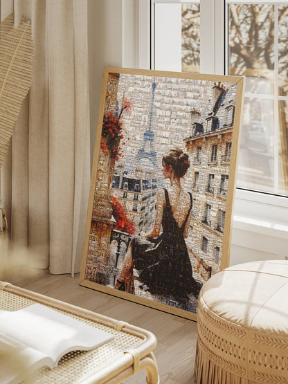 Stunning Paris Mosaic Artwork - Captivating View of the Eiffel Tower and Parisian Charm AtelierMosaics