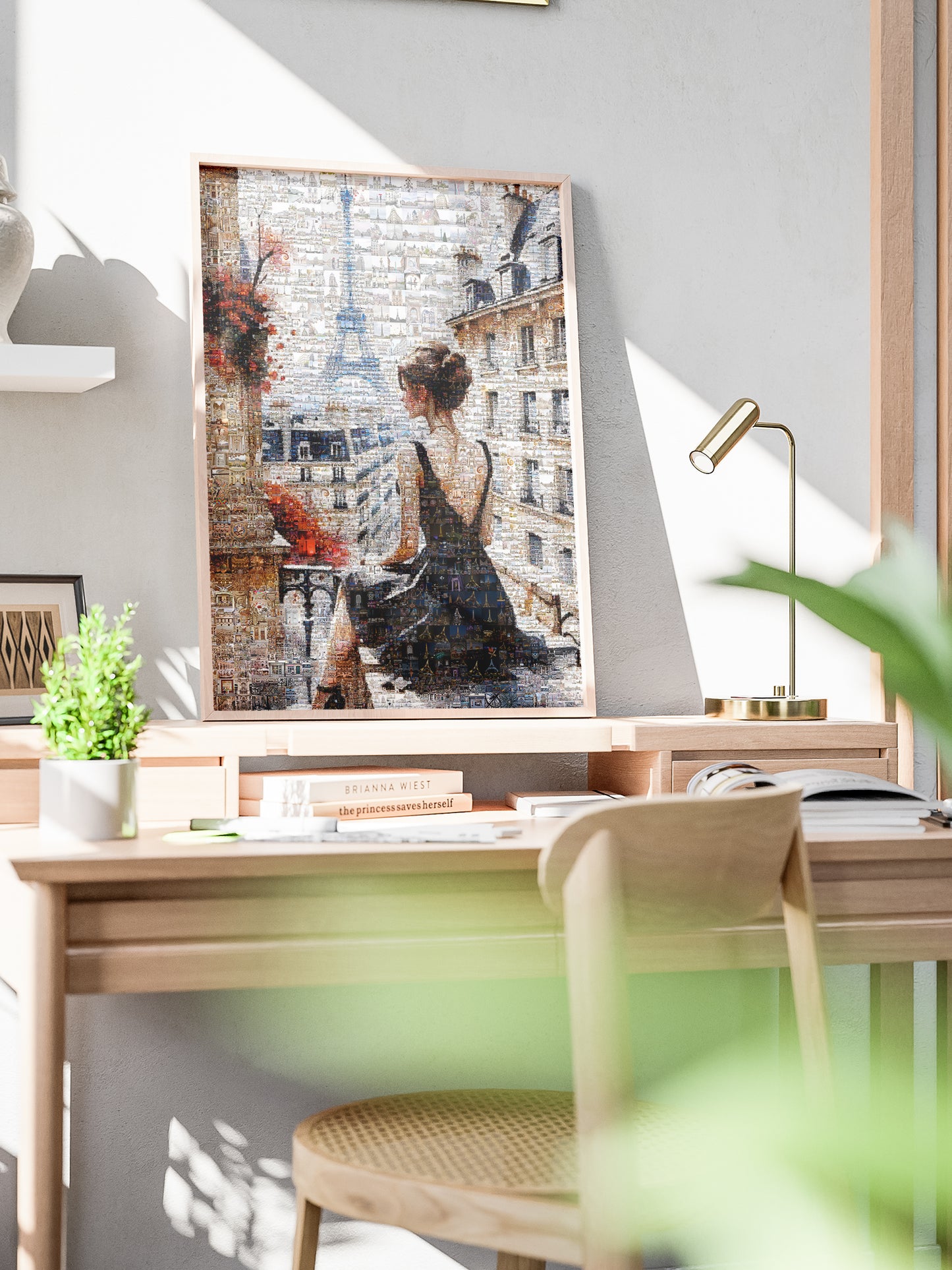 Stunning Paris Mosaic Artwork - Captivating View of the Eiffel Tower and Parisian Charm AtelierMosaics