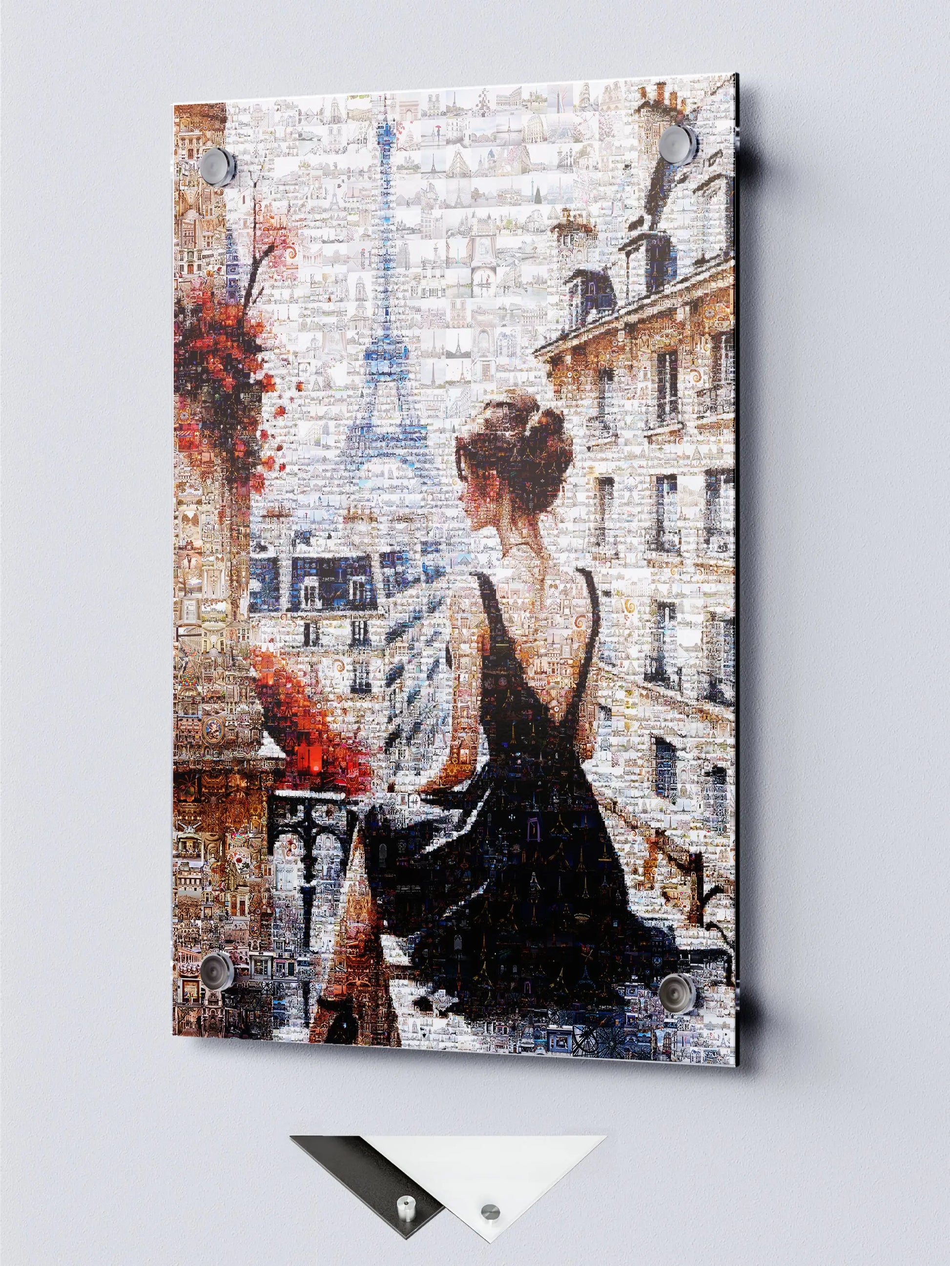 Stunning Paris Mosaic Artwork - Captivating View of the Eiffel Tower and Parisian Charm AtelierMosaics