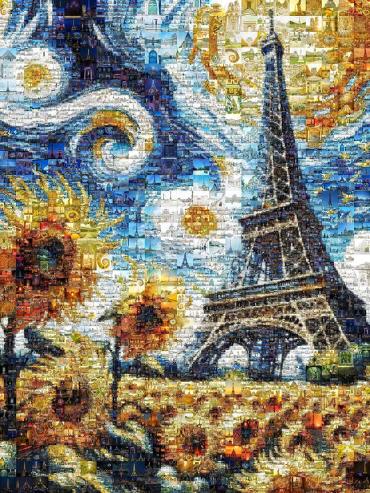 Stunning Mosaic Artwork of Paris - Capital of France | Unique Wall Art for Home Decor AtelierMosaics