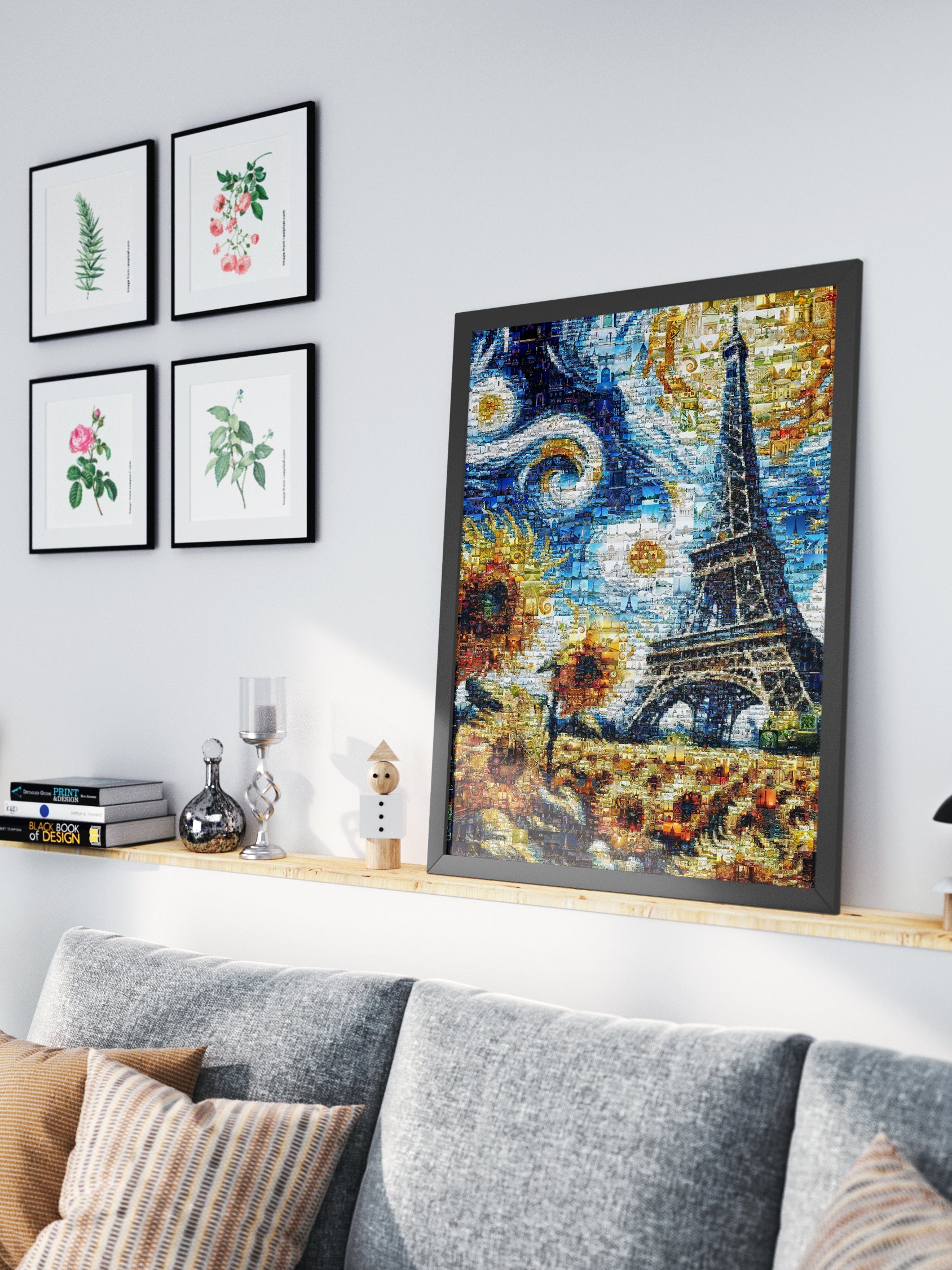 Stunning Mosaic Artwork of Paris - Capital of France | Unique Wall Art for Home Decor AtelierMosaics