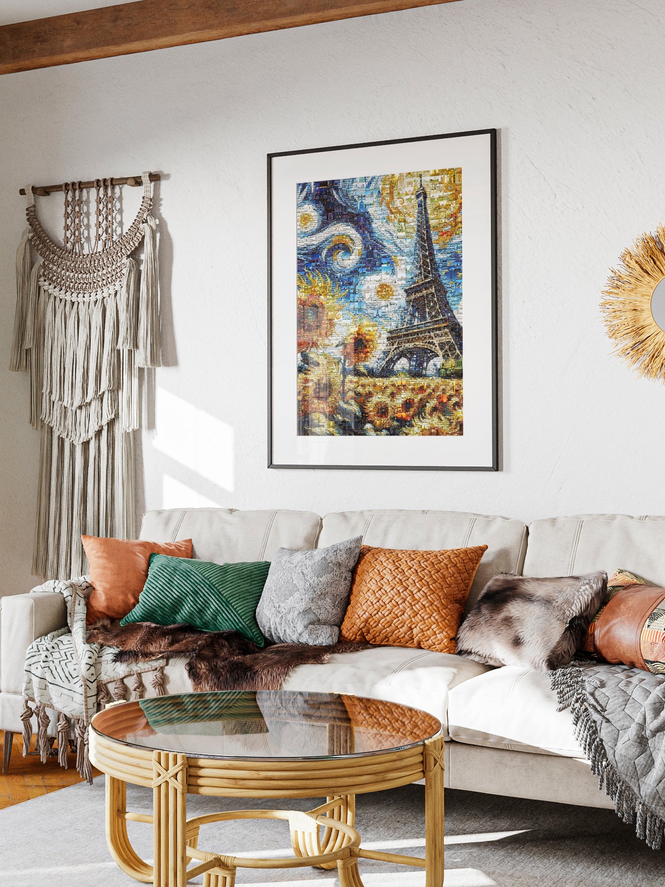 Stunning Mosaic Artwork of Paris - Capital of France | Unique Wall Art for Home Decor AtelierMosaics