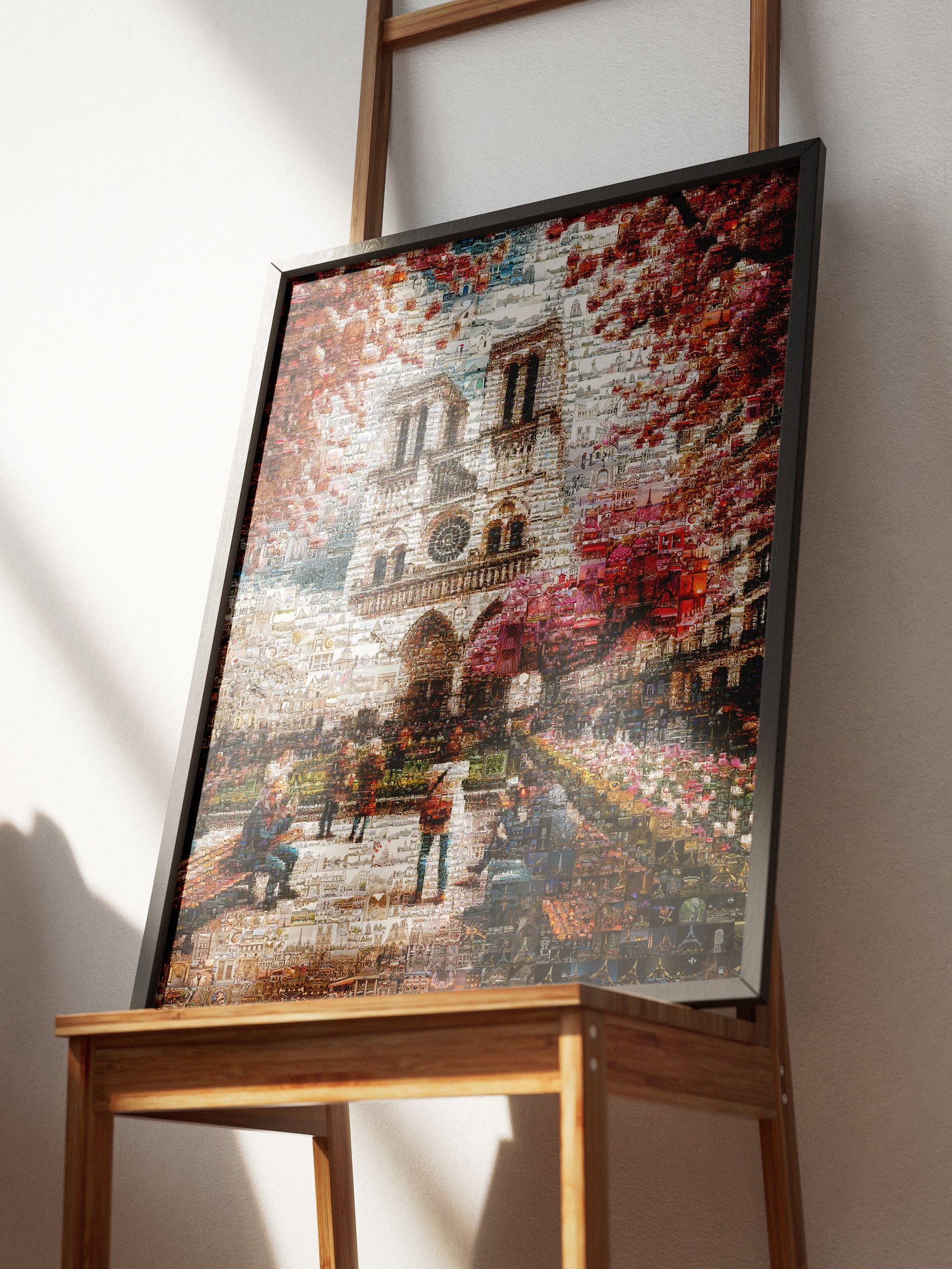 Stunning Mosaic Art of Paris: Captivating Notre Dame & Spring Blooms - Perfect Wall Décor AtelierMosaics